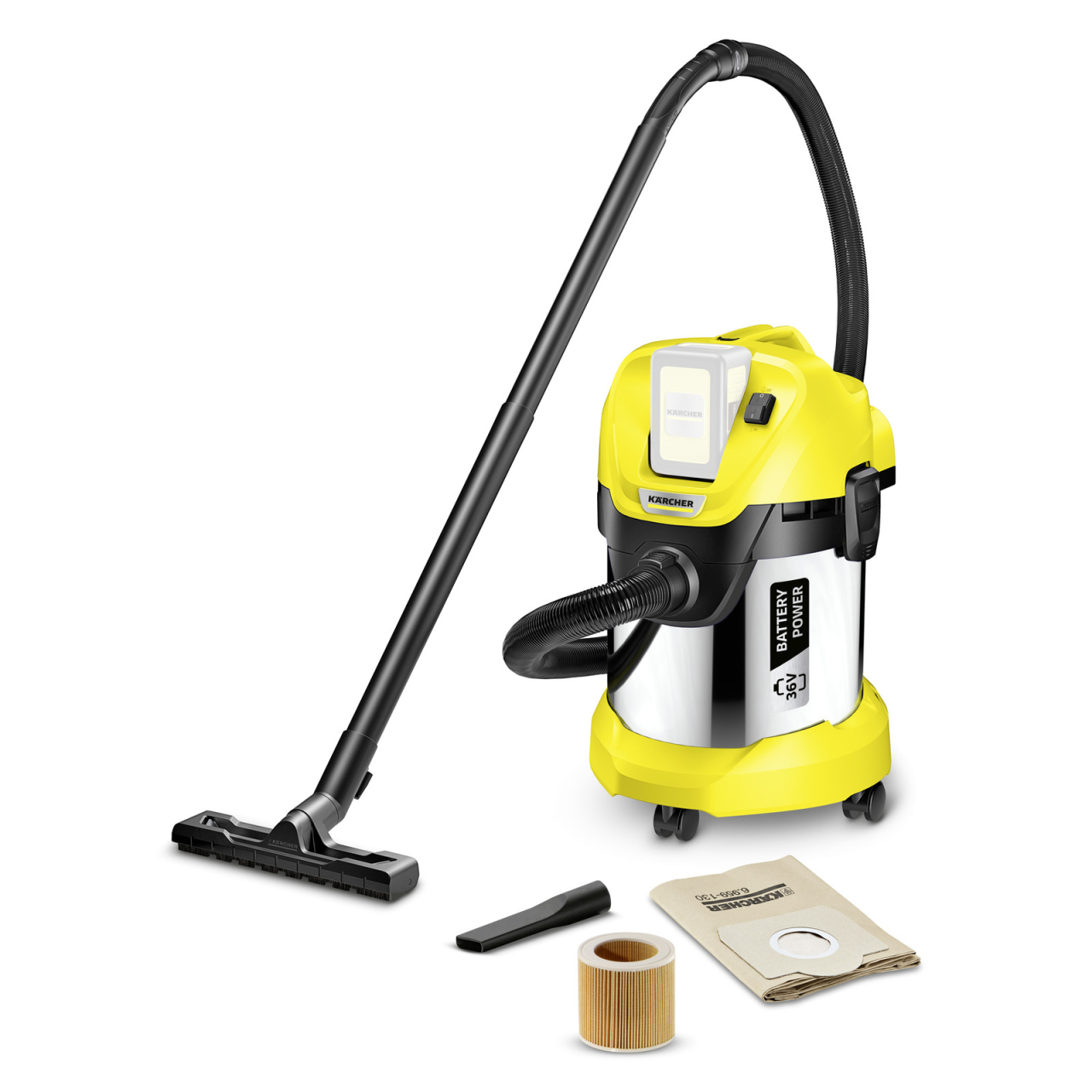 35872_Kaercher_16299500 Mehrzwecksauger WD 3 Battery Premium - Grundgerät ohne Akku und Ladegerät